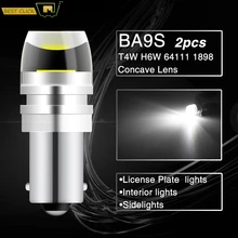 Xukey 2 stücke Auto COB LED BA9S T4W 233 1895 Lampen Lizenz Platte Lesen Dome Globen Lampen Auto Marker Seite reverse Lichter Weiß