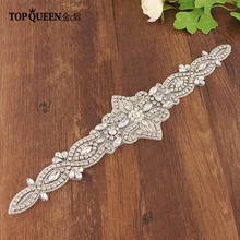 TOPQUEEN S245-a свадебный пояс, кушак Пояс горный хрусталь Свадебные платья и аксессуары горный хрусталь пояс для свадебного платья