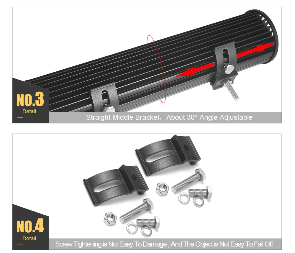 2" 26" 2" 32 дюйма 3 ряда 12 В 24 В светодиодный бар для лодочного грузовика 4WD ATV UTV SUV 4x4 внедорожный рабочий светильник комбинированный луч Янтарный светильник для вождения s