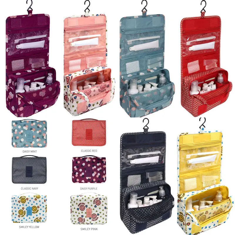 

2018 New Style Fashion Casual Practical Travel Hanging Cosmetic Bag Toiletry Organizer Ladies Women Make Up Pouch