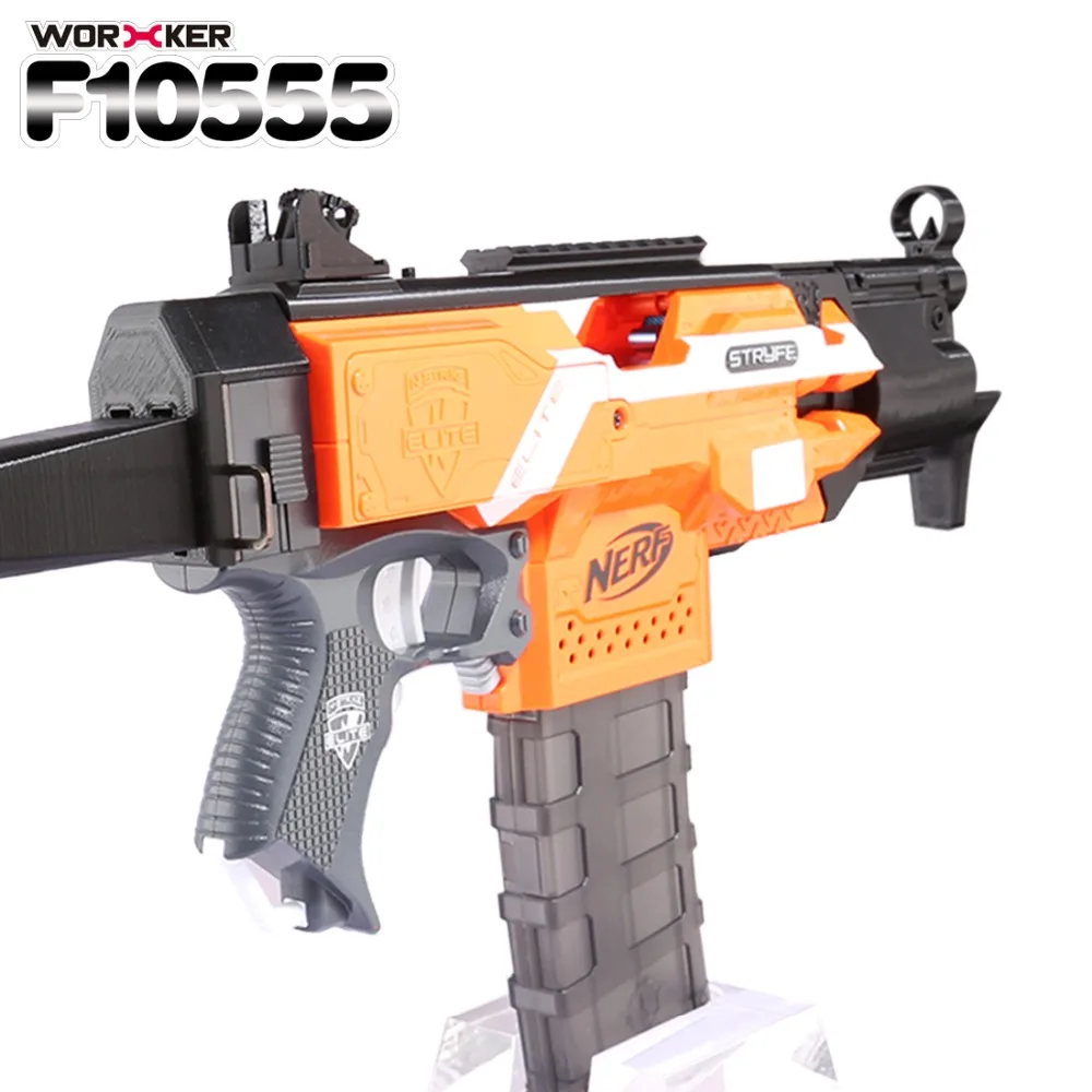 Рабочий f10555 3D печать модульный MP5-K комплект передней трубки для Nerf Stryfe-черный