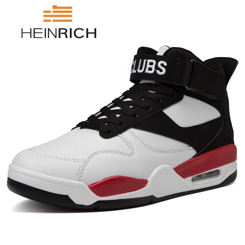 

HEINRICH 2018 Spring Autumn Men Casual Shoes Leather Sneakers Breathable High Top Shoes Trainers Salomones Men Calzado Hombre