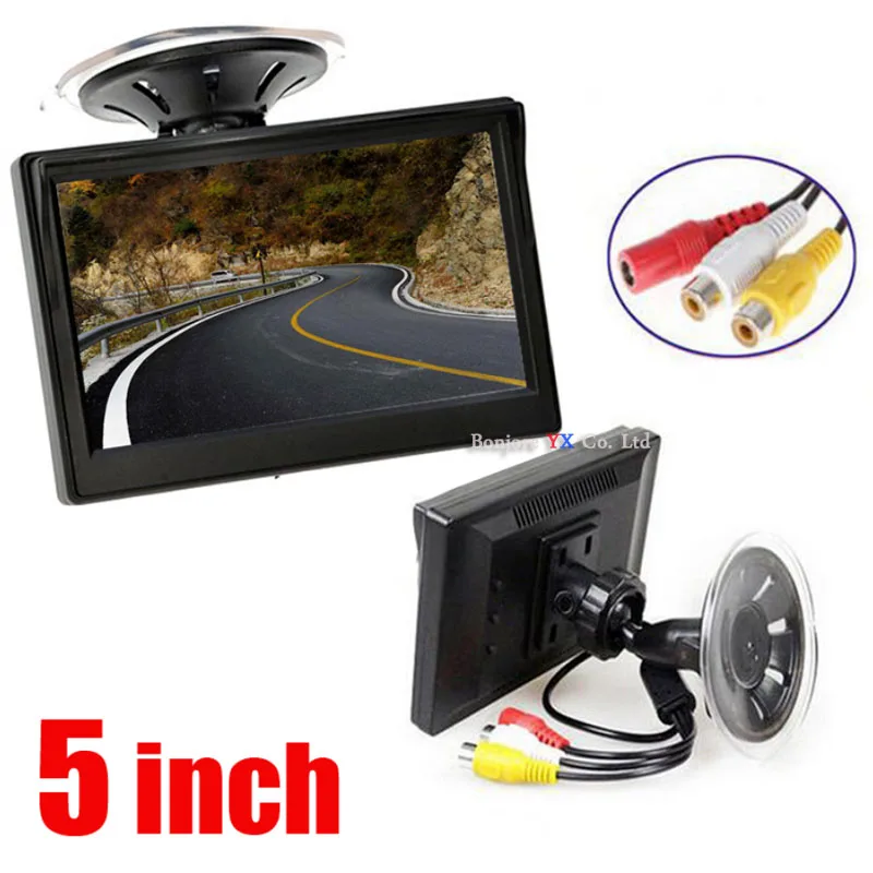 Koorinwoo HD " цифровой цветной TFT 800*480 lcd Автомобильный зеркальный монитор экран 2 видео вход беспроводное окно в тире помощь при парковке