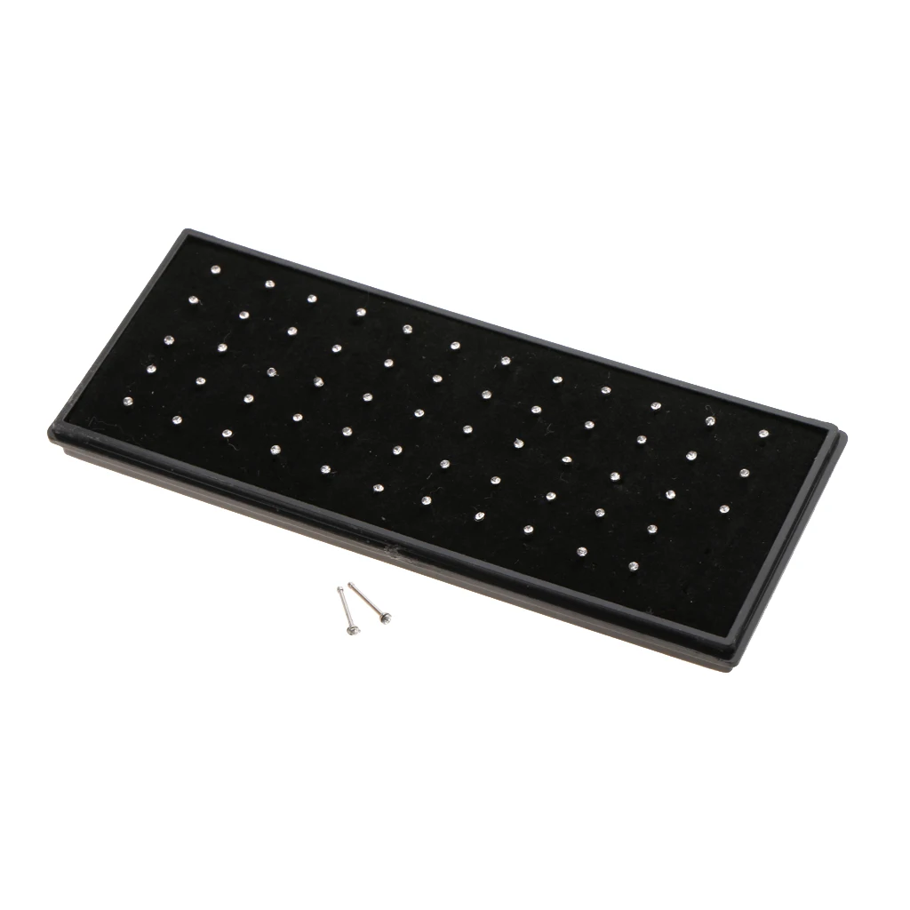 60 Pieces Stainless Steel Clear 1.5mm 1.8mm 2.5mm Rhinestone Nose Studs Pins Ear Studs Piercing Jewelry 