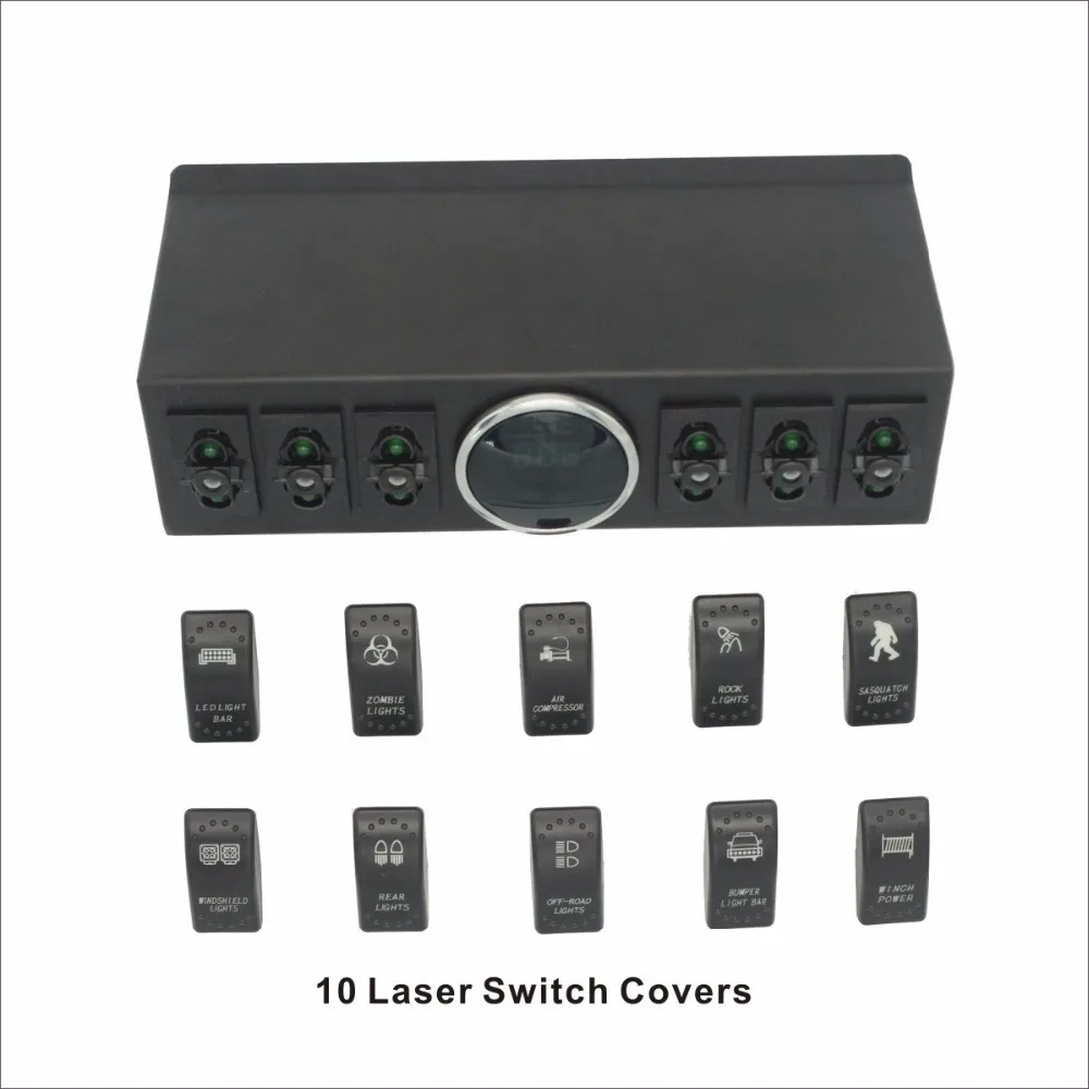 Jeep Wrangler JK & JKU 2007-2018 Overhead 6-Switch Pod3