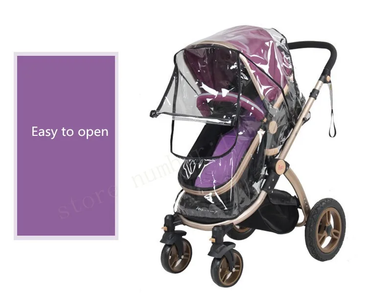 Baby stroller rain cover  PVC Universal Wind Dust Shield with windows For Strollers Pushchairs stroller accessories