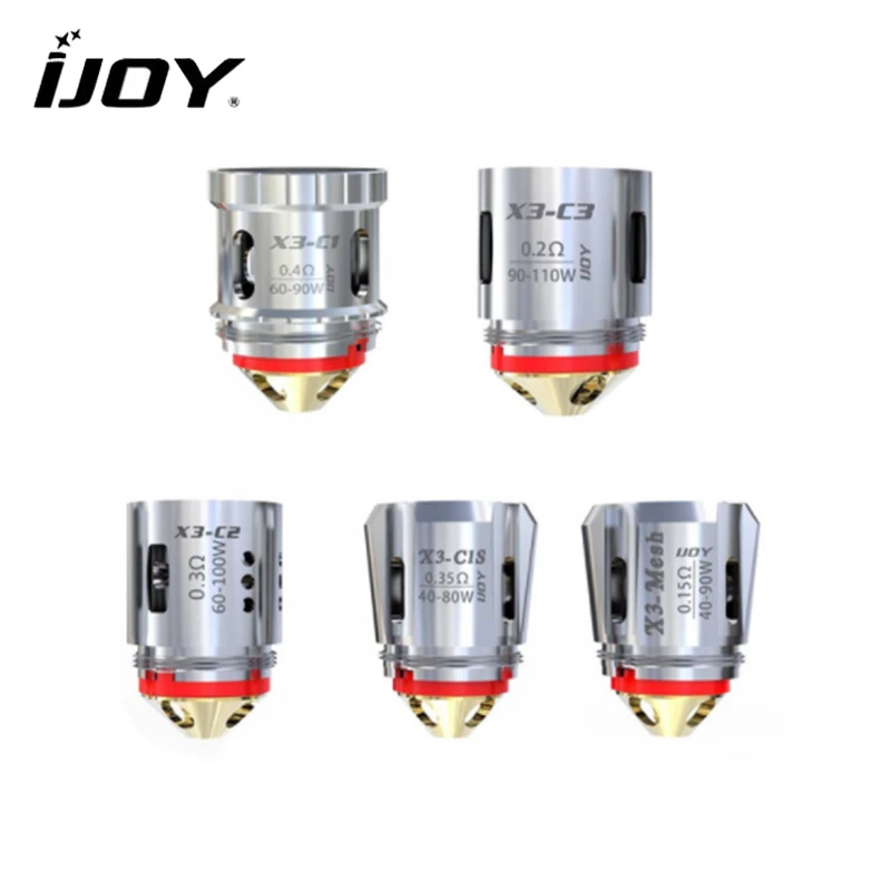 

Original IJOY Diamond Sub ohm Tank Replacement Coil X3 C1 C2 C3 C1S Mesh Coils DM coils for AVENGER Subohm tank 3pcs/lot