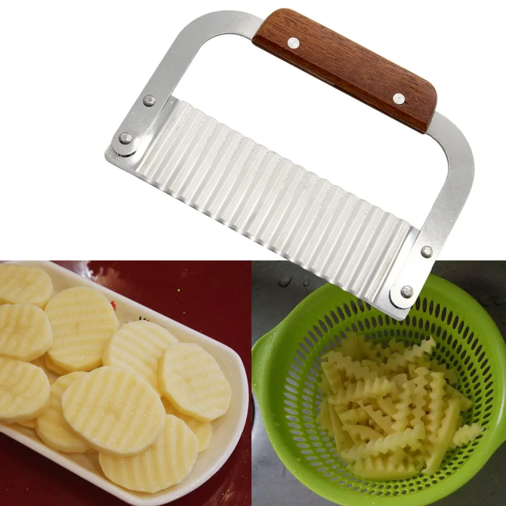 Useful Stainless Steel Commercial Crinkle Cutter Garnish Cutter Potato