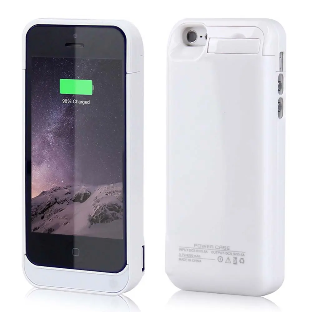 Goedkoop 4200 mAh voor iphone 5 5 s Backup Batterij Bescherming Shell voor iphone5 5 S SE 5C Power Bank Case Telefoon Externe Accu Backup
