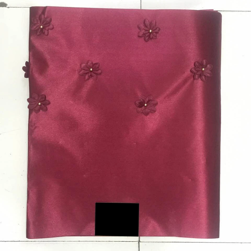 

Wine African gele/ Gele fabric/ head scarf /1 set head wraps/ Nigerian gele/ petals for African wedding LXL-25-15