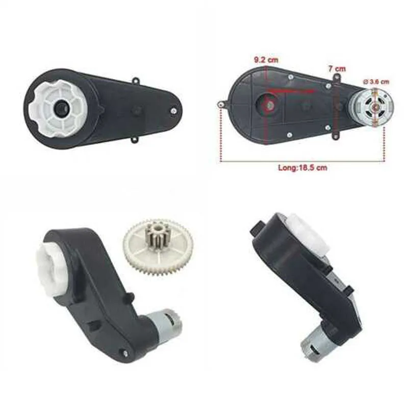 

RS570 Gear Box Motor 12V 35000RPM Electric Car Gearbox With Motor Metal Plastic