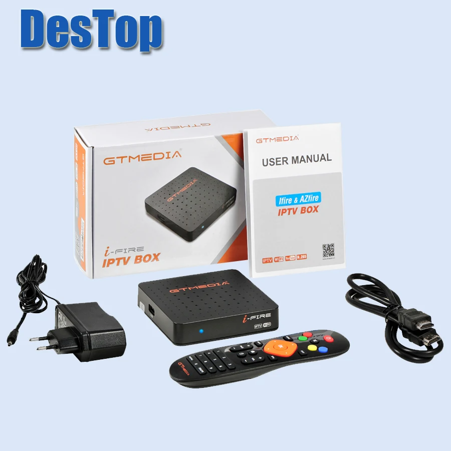10 шт. ТВ приставка GTMedia Ifire цифровой декодер FULL HD 1080P (H.265) встроенный модуль Wi Fi