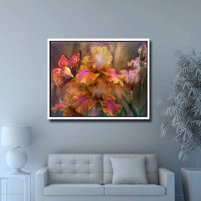 

5D DIY full diamond diamond painting butterfly flower embroidery rhinestone cross stitch painting diamond home decoration