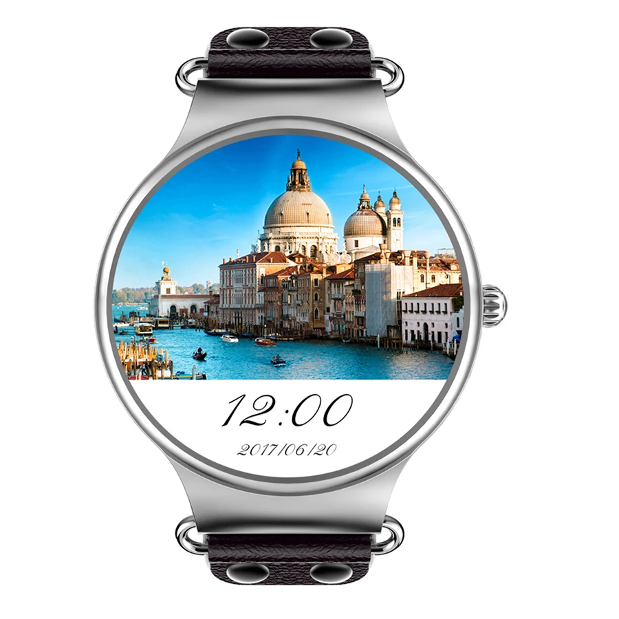 

KW98 Smart Watch 3G SIM Card Android 8GB GPS Wristwatch Phone MTK6580 Quad Core 1.39 Inch Heart Rate Monitor Pedometer PK Miband