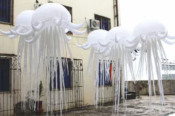 

Free shipping 2.6m long hanging inflatable decorating jellyfish balloon