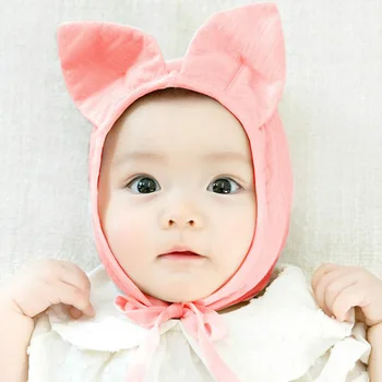 

KACAKID Unisex Baby Hat Rabbit Ears Pattern Kids Infants Unisex Baby Sleeping Hat Cotton Animal Pattern Baby Sleeping Hat 5275