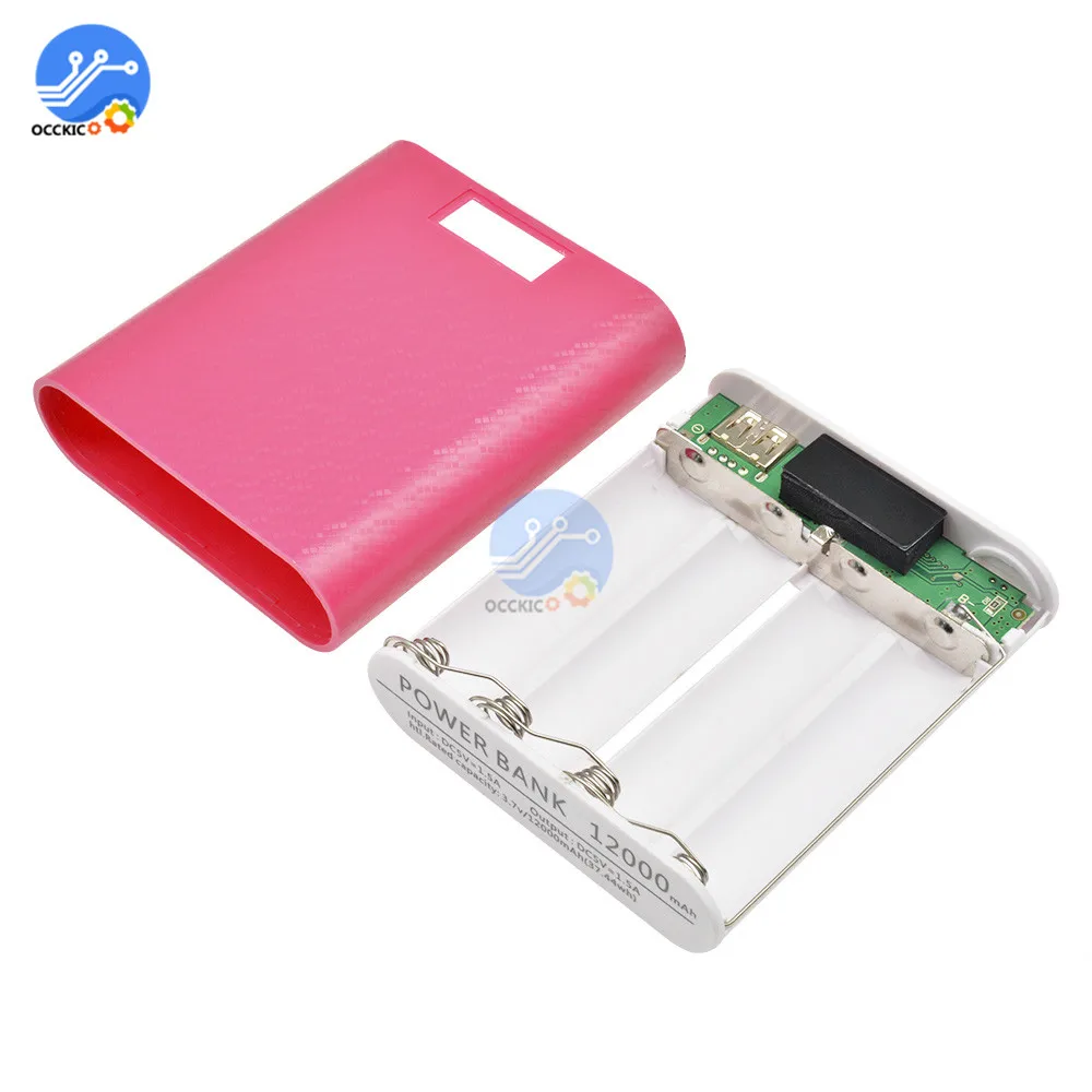 Коробки для хранения аккумуляторов 4X18650 USB Блок питания держатель блок 18650