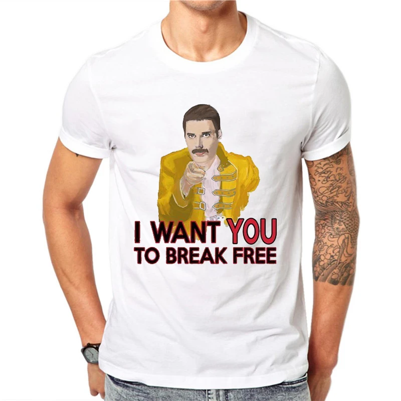 Мужская футболка Freddie Mercury The queen, Мужская футболка s, хип-хоп Рок хипстерская футболка, повседневные футболки Harajuku, футболки - Цвет: CA052i