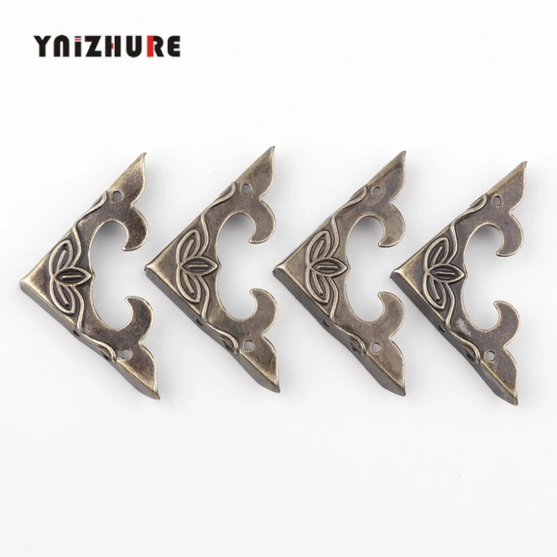 

12pcs/set Antique Bronze Corner Protector Metal Storage Protection Jewelry Wine Gift wood Box Wine Packaging Retro Style Corner