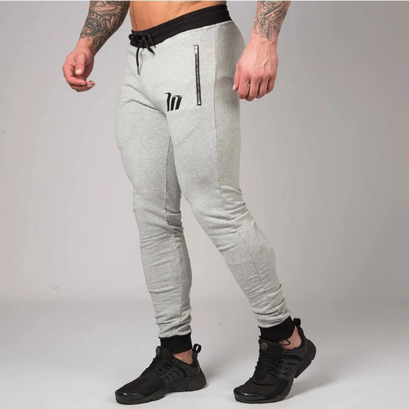 

Autumn Winter Jogging Pants Men Dry Fit Running Sport Pants solid Joggers Bodybuilding Sweatpants GYM Training Pants Trousers