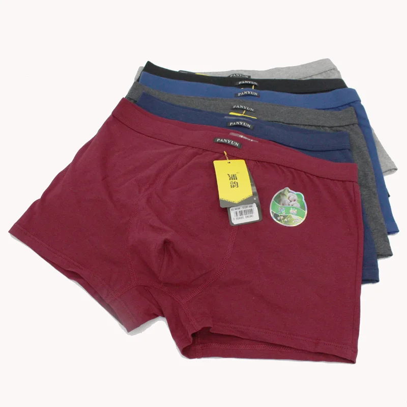 Hot Sexy New European Men's Boxer Shorts Mens Underwear Elastic Cotton