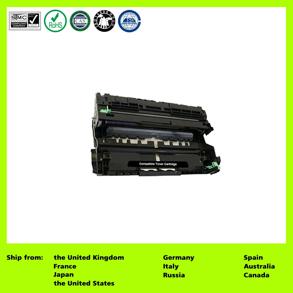 Compatible for DR820 DR3400 DR60J (1 Pack Black) Drum Unit for Brother