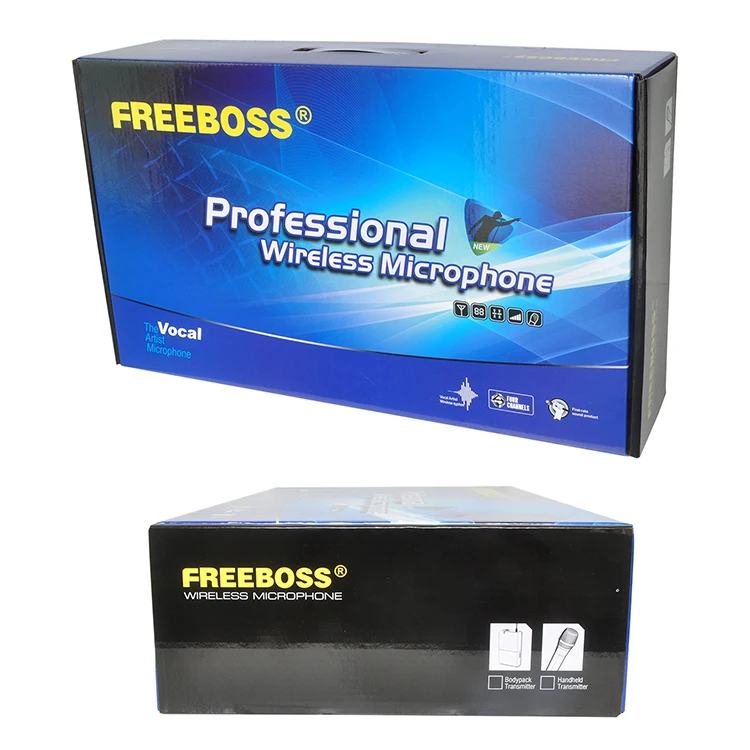 FREEBOSS FB-V04H2, профессиональные микрофоны, VHF KTV, вечерние микрофоны, 2 ручные и 2 беспроводные гарнитуры, микрофон для караоке