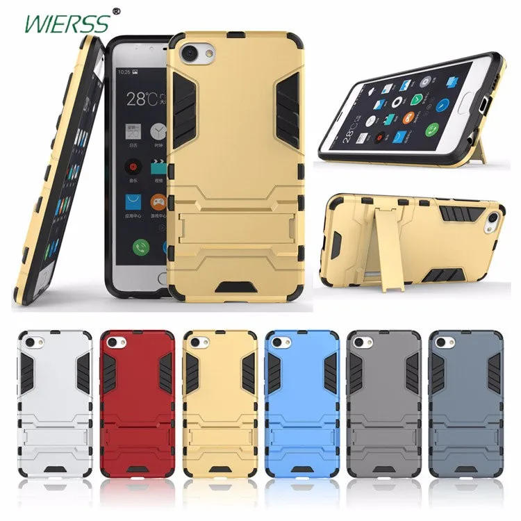 meizu phone case with stones black 3D Shockproof Stand Case for Meizu m6 note Combo Armor CASE Case Cover meizu phone case with stones craft