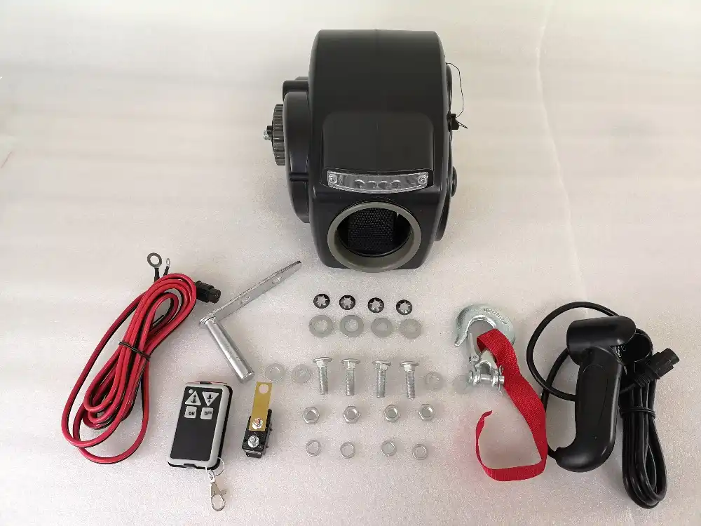 Detail Feedback Questions About 10000lbs 12v Electric Trailer Winch 10000lbs 12v Electric Trailer Winch With Strap For 24ft Boat Freshwater Black