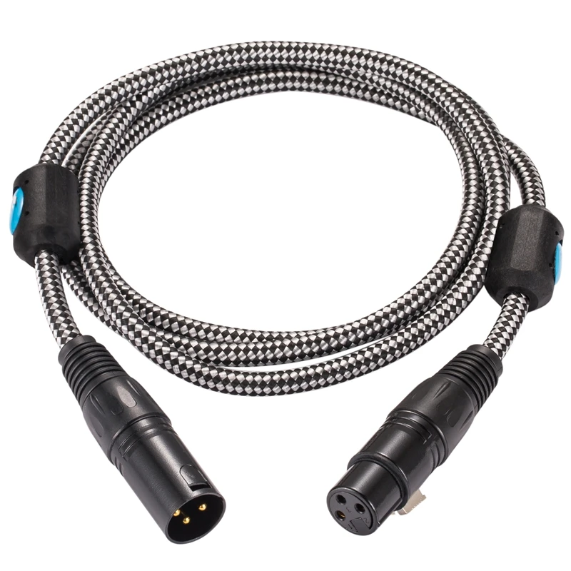 Hifi XLR Extension Cable Amplifier Speaker Microphone XLR 3 Pin Male to XLR Female Balanced Cable S