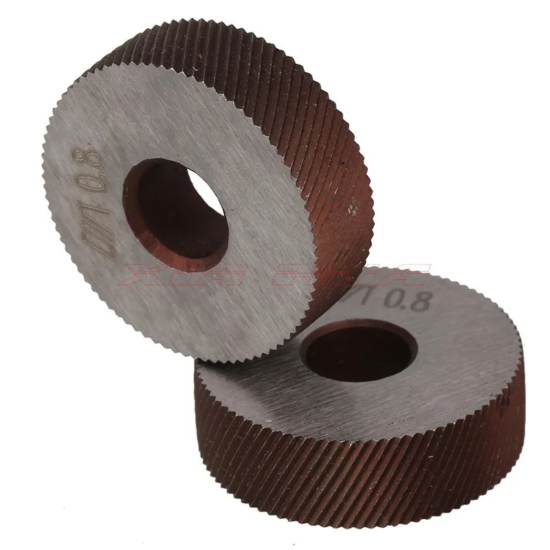 

Pair of 0.8mm Gear Hob Wheel Knurled Wheel Knife Textured Knurled Lathe Embossing wheel Machine Tools Accessories