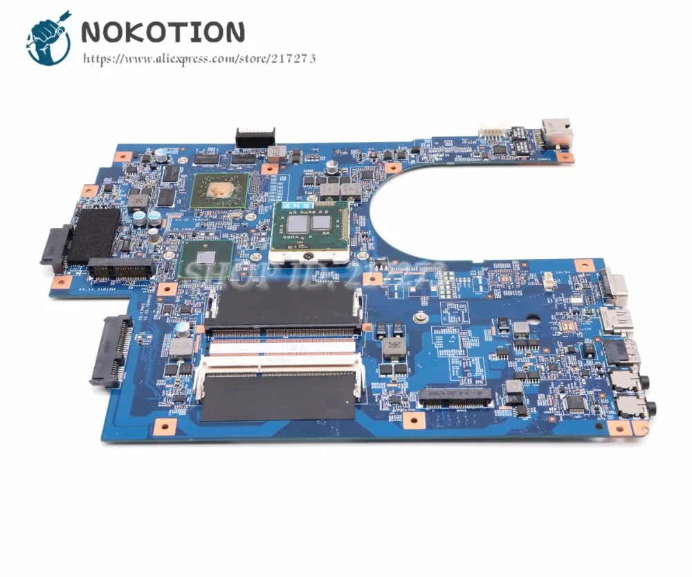 NOKOTION MBPT101001 48.4HN01.01M материнская плата для ноутбука acer 7741 7741G серии HM55 HD5650 1 ГБ Бесплатный процессор