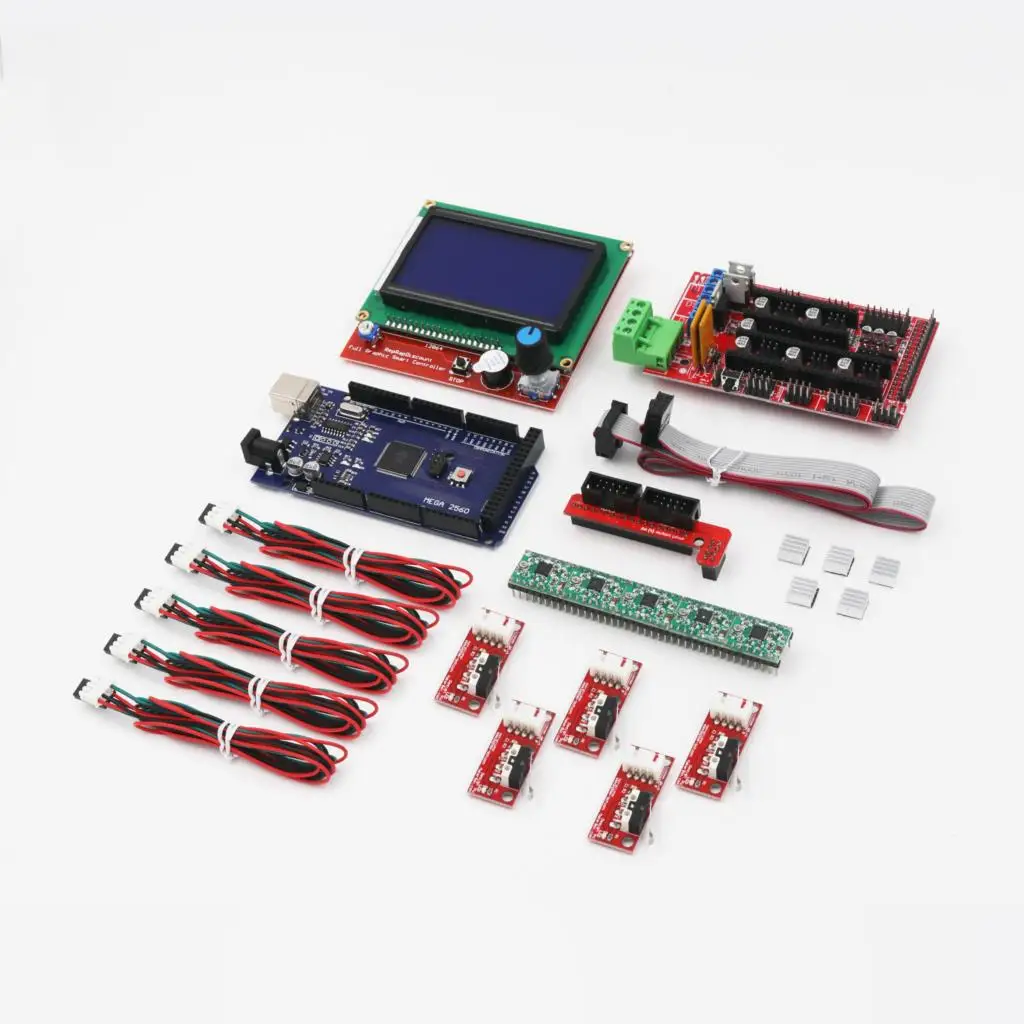 CNC 3d принтер комплект с МЕГА 2560 платы, RAMPS 1,4 контроллер, lcd 12864, A4988 шаговый драйвер для Arduino