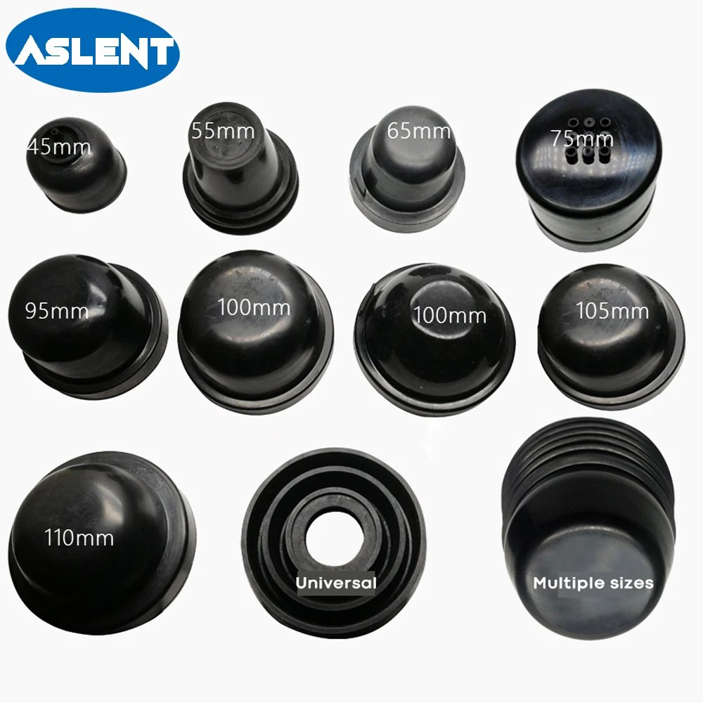 

ASLENT Car HID LED Headlight Dust Cover Sealing Cap Rubber Waterproof Dustproof Headlamp Cover 55mm 65mm 70mm 75mm 85mm 90mm