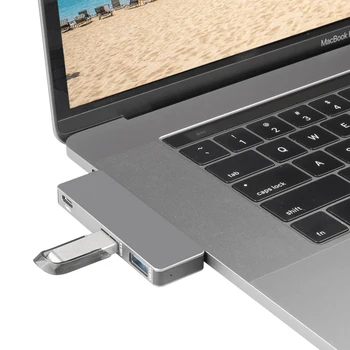 

Multi Thunderbolt 3 Dock USB C HUB to USB 3.0 Type C HUB Splitter For Macbook Pro Air Multiple Port USB-C Type-C HUB HAB Adapter