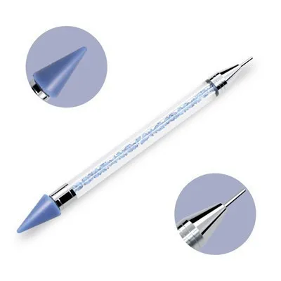 Huacan 5D алмазная ручка для рисования аксессуары мозаичные картинки из стразов двойная головка Алмазная вышивка точечная Дрель Ручка - Цвет: Синий
