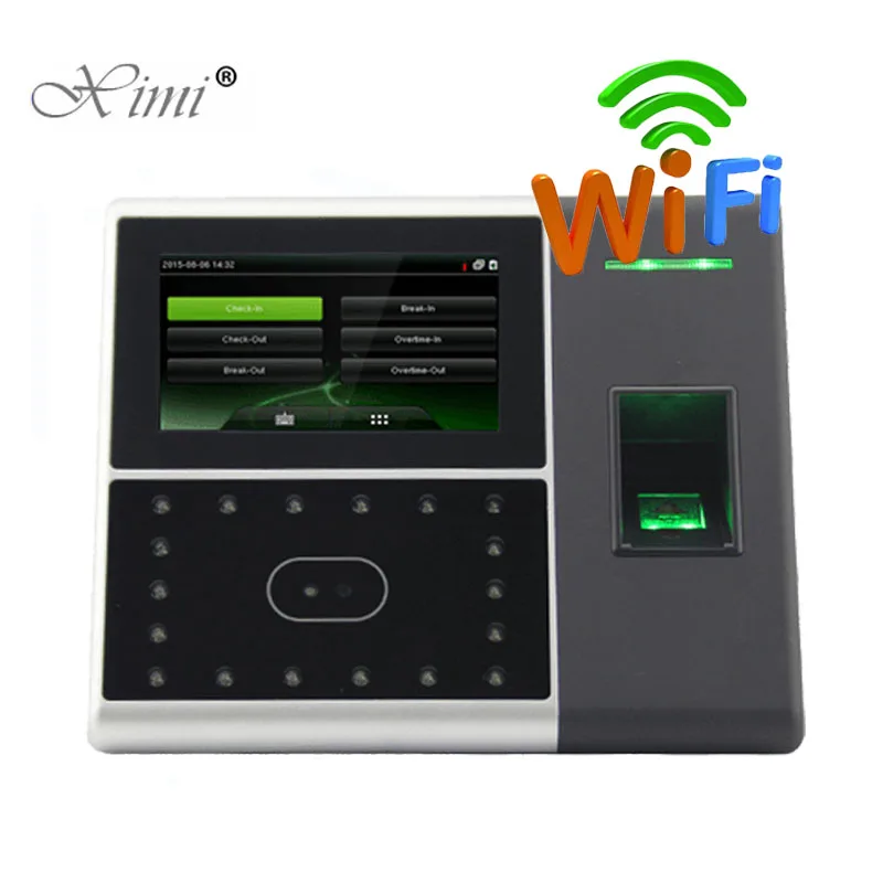 

WIFI TCP/IP Biometric Face And Fingerprint Time Attendance And Access Control System Iface302/uface302 Time Recorder Time Clock