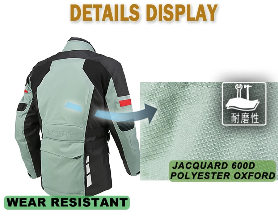 1 комплект Мужская гоночная куртка для мотокросса 3 слоя водонепроницаемый ветрозащитный Теплый костюм мотоциклетная куртка и штаны