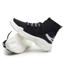Outdoor sock Sneakers Men casual walking shoes fashion Breathable lightweight black and white sport lifestyle shoes цена Outdoor sock Sneakers Men casual walking shoes fashion Breathable lightweight black and white sport lifestyle shoes цены онлайн