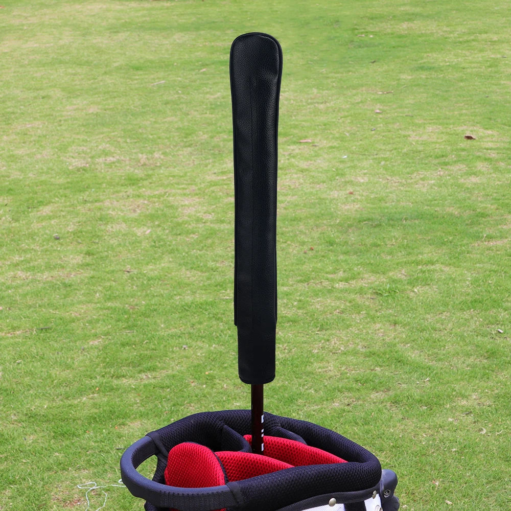 جديد جولف يدوية جلدية محاذاة عصا غطاء عقد 2 العصي عالية الجودة أسود-شحن مجاني جديد جولف يدوية جلدية محاذاة عصا غطاء عقد 2 العصي عالية الجودة أسود-شحن مجاني
