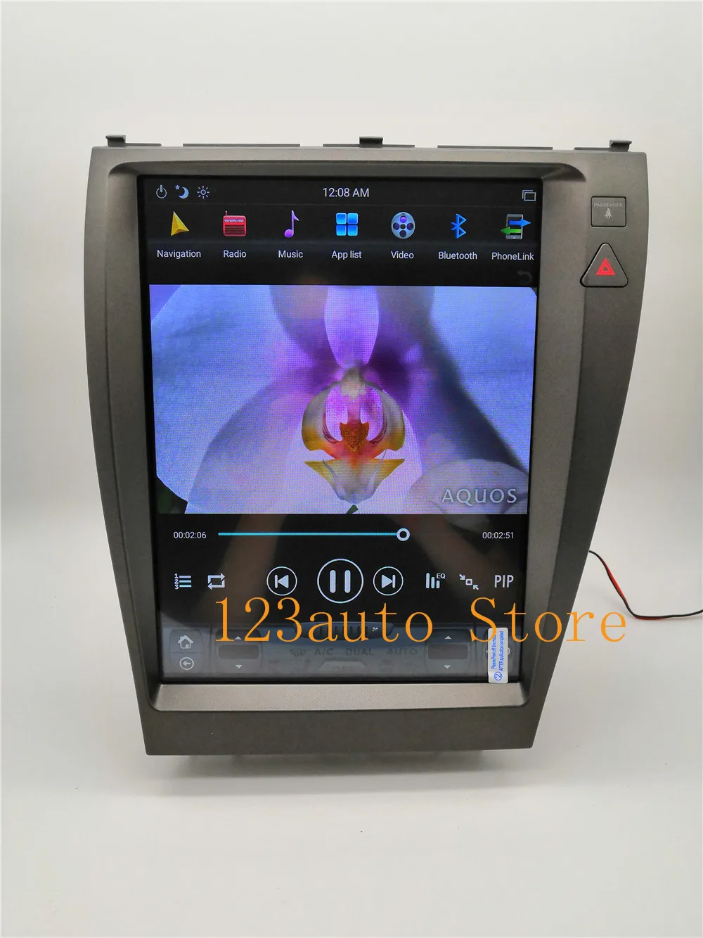 

12.1'' Vertical screen Tesla Style Android 7.1 auto Car DVD GPS Navigation Player multimedia for lexus ES ES240 ES350 2006-2012