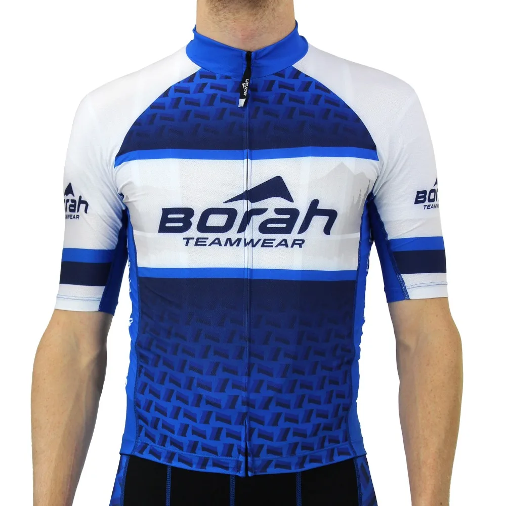 

borah pro 2018 custom clothing short sleeve blue cycling jersey aero maillot bike tops wear ropa ciclismo hombre uniforme pants