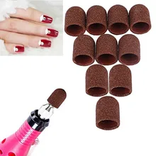 Профессиональная резиновая оправка+ шлифовальная крышка, инструменты для педикюра, электрическая дрель для дизайна ногтей, шлифовальный станок для ногтей, Песочная крышка с центральной осью