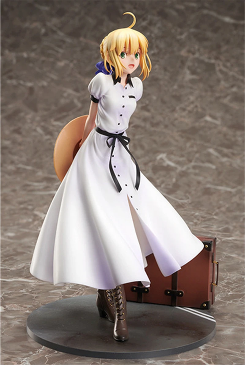 Аниме Fate/stay night Saber Arutoria Pendoragon British tratelogue 1/7 Масштаб Окрашенные Фигурки Коллекционная модель игрушки куклы