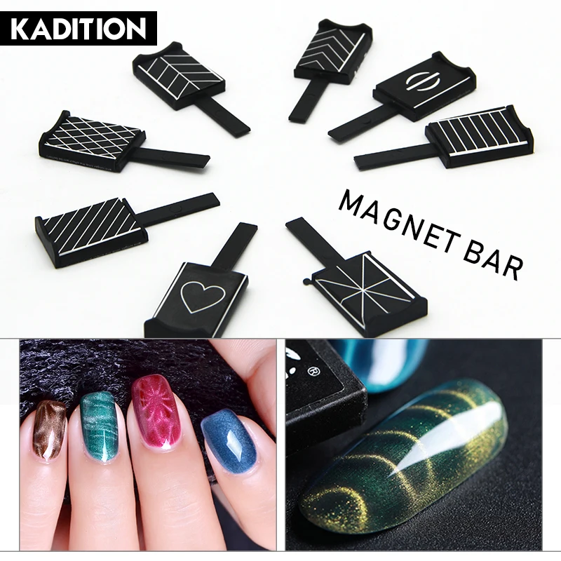 KADITON Cat глаза ногтей Книги по искусству магнит палка двуглавый для Гель лак 3D