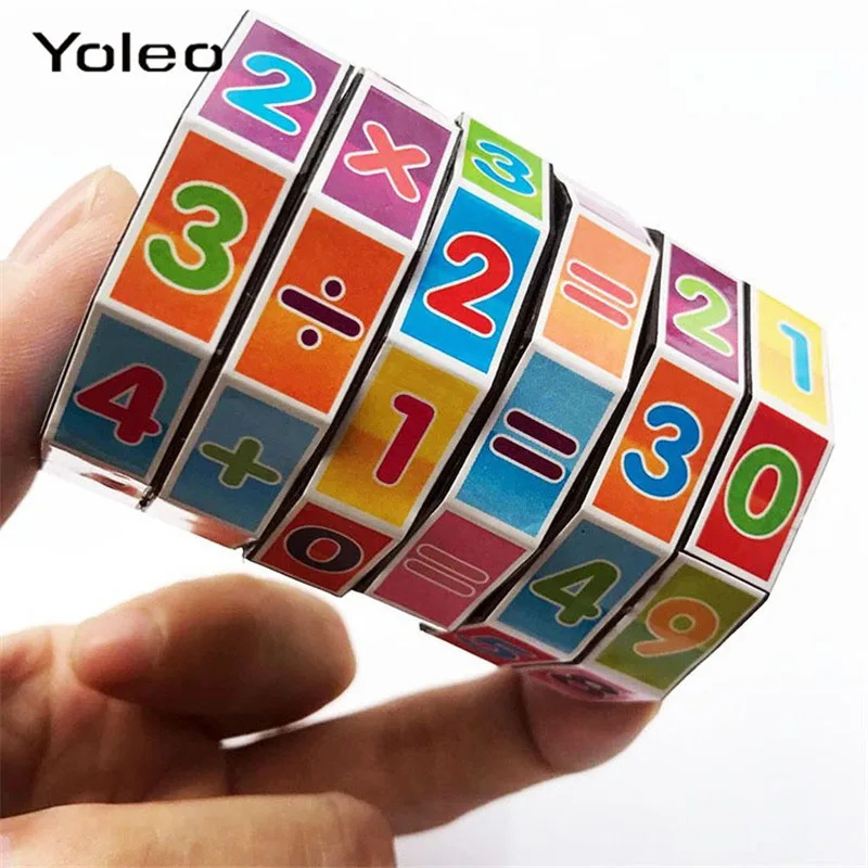 

Kids Children Mathematics Numbers Magic Cube Toy Slide Puzzles Learning and Educational Toys Puzzle Game Gifts Drop Shipping