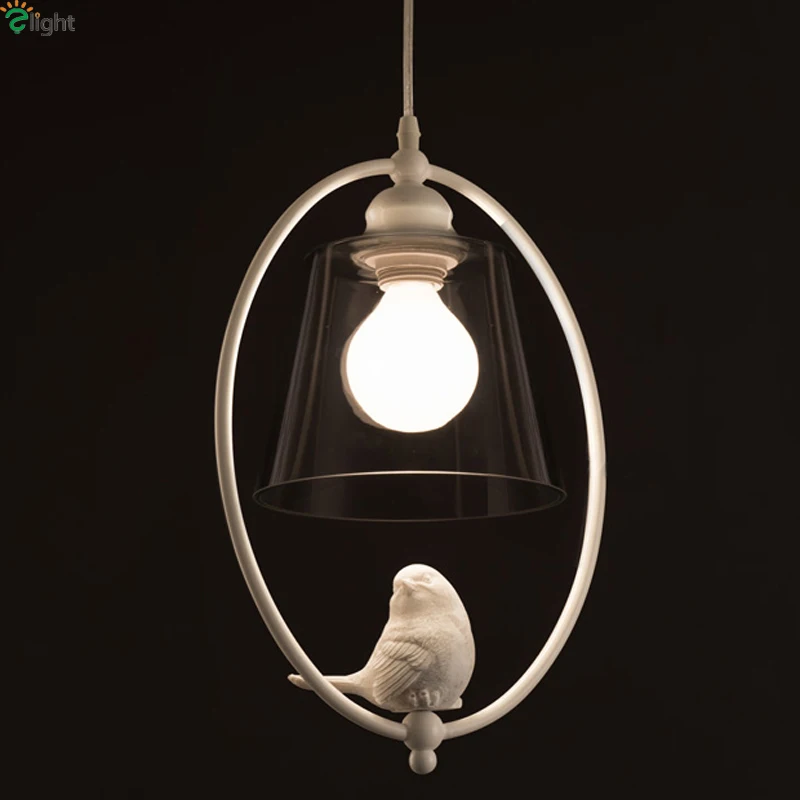 Nordic 3D Resin Bird E27 Led Pendant Chandelier Lighting Lustre Glass Metal Led Chandeliers Lamp Dining Room Led Hanging Lights Nordic 3D Resin Bird E27 Led Pendant Chandelier Lighting Lustre Glass Metal Led Chandeliers Lamp Dining Room Led Hanging Lights