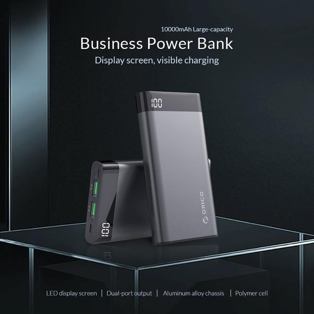Grey 10000 mAh Dual USB Power Bank