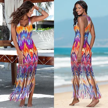 

Summer Beachwear Pareos Outlet Beach Pareo De Plage Sarongs Tunics Swim Wear Cover Up Boho Womens Dresses Outwear Tunic Long