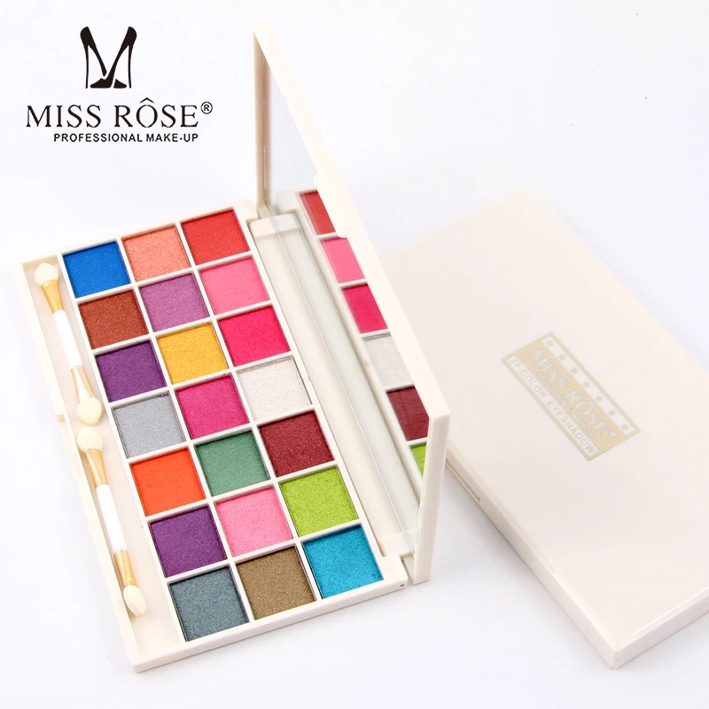 

HOT MISS ROSE 21 Colors Shimmer Matte Eyeshadow Palette Waterproof Nude Basic Eye Shadow Professional Balm Makeup With Brush